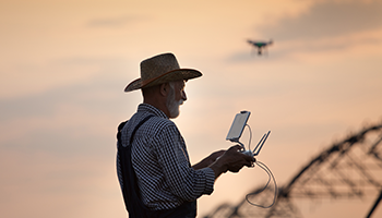 Gebruik van drones in de landbouw