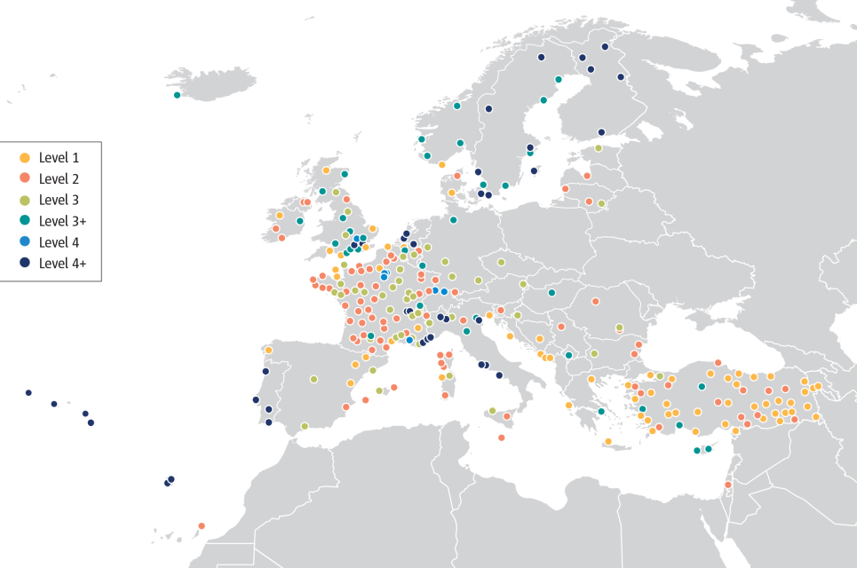 European airports participating in the ACA programme