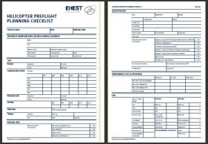 EHEST Pre-Flight Planning Checklist | EASA